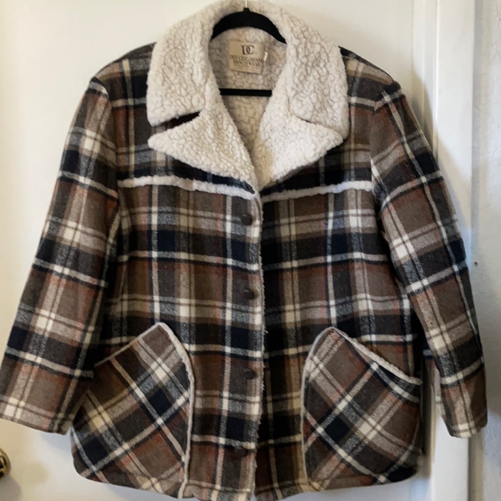 Dee Cee Brand Ranch Wear Plaid Jacket Size 46